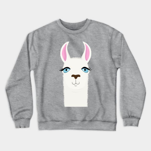 Llama Crewneck Sweatshirt by valentinahramov